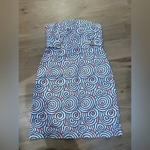 Vineyard Vines Swirl Starfish Strapless Dress